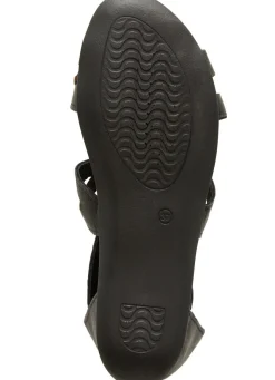 Andrea Conti, modische Damen-Sandalen, aus Leder