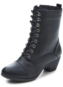 Andrea Conti, modische Damen-Stiefeletten, Winterschuhe, mit Reißverschluss