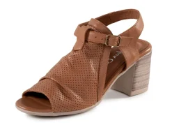 Andrea Conti Sandalette mit Zier-Perforation