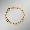 Armband aus vergoldetem Edelstahl mit Kristallen