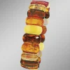 Armband, echte bunte Naturbernsteine
