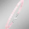 Armband mit echtem Rosenquarz