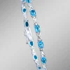 Armband mit echten Blautopasen