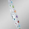 Armband mit echt Granat, Blautopas, Citrin, Amethyst und Peridot