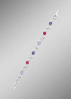 Armband mit Kristallen in Pink