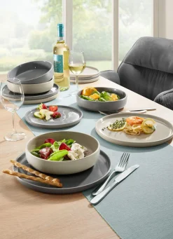Arte Viva 12-teiliges Tafel-Service aus Markensteinzeug