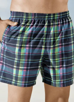 Badeshorts kariert, Microfaser