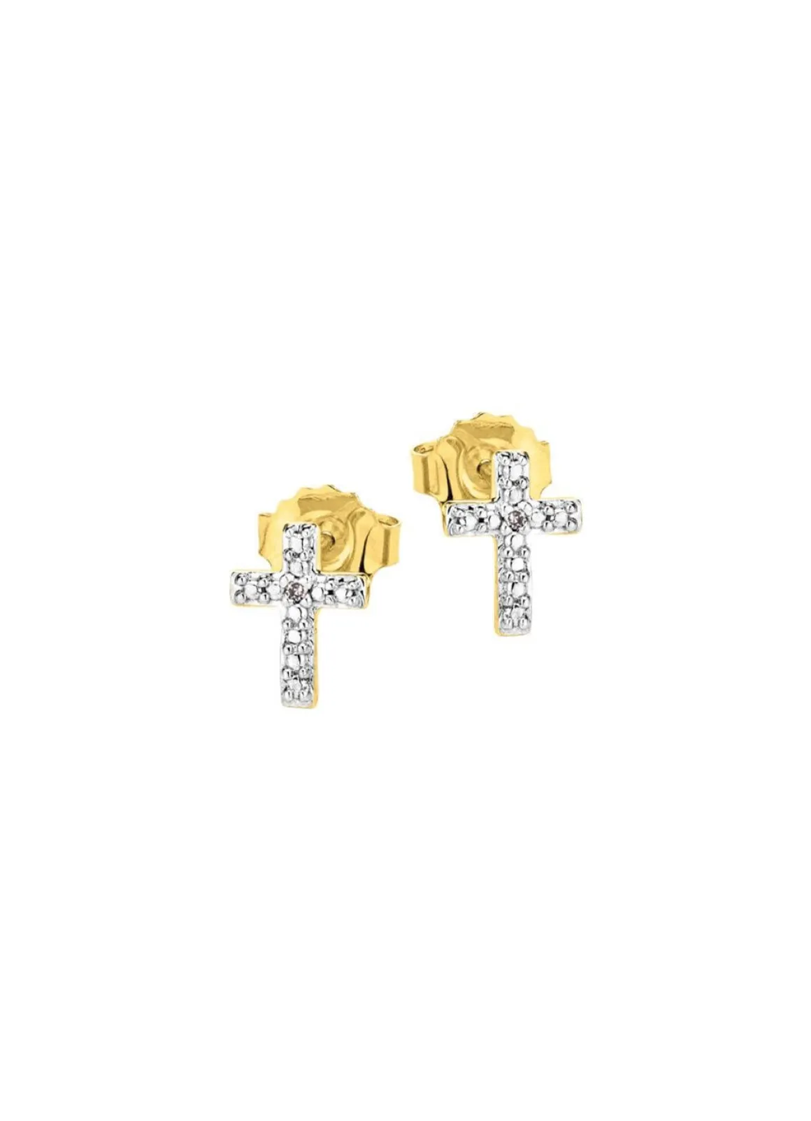 Beliebte Ohrstecker mit 2 Diamanten