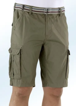 Bermudas mit Cargotaschen in 4 Farben