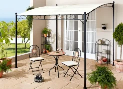 Bistro-Set Mosaik, 3-teilig, inklusive Sitzkissen