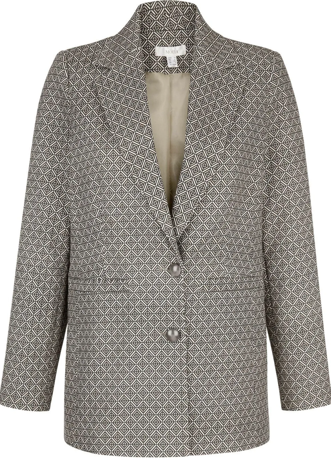 Blazer mit grafischem Dessin