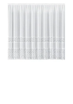 Blumenfenster-Store mit Universalschienenband