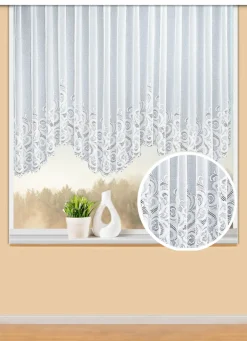Blumenfenster-Store mit Universalschienenband