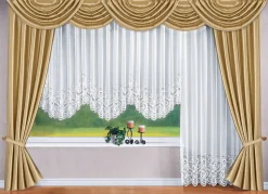 Blumenfenster-Store mit Universalschienenband