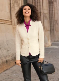Blusenjacke mit Schulterpolster