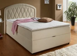 Boxspringbett mit Bettkasten und Topper