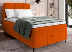 Boxspringbett mit Bettkasten und Topper