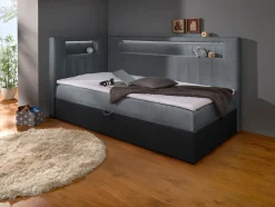 Boxspringbett mit integrierter LED-Beleuchtung