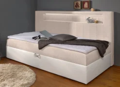 Boxspringbett mit integrierter LED-Beleuchtung