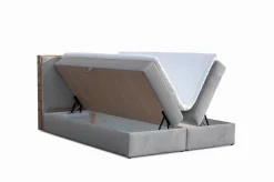 Boxspringbett mit Rahmen aus Wotaneiche