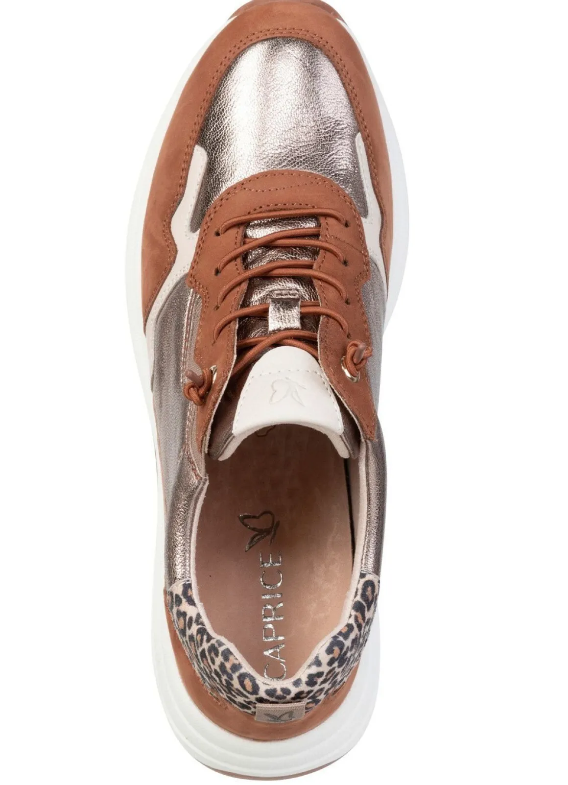 Caprice, trendige Damen-Sneaker, Weite G, mit herausnehmbarem Fußbett