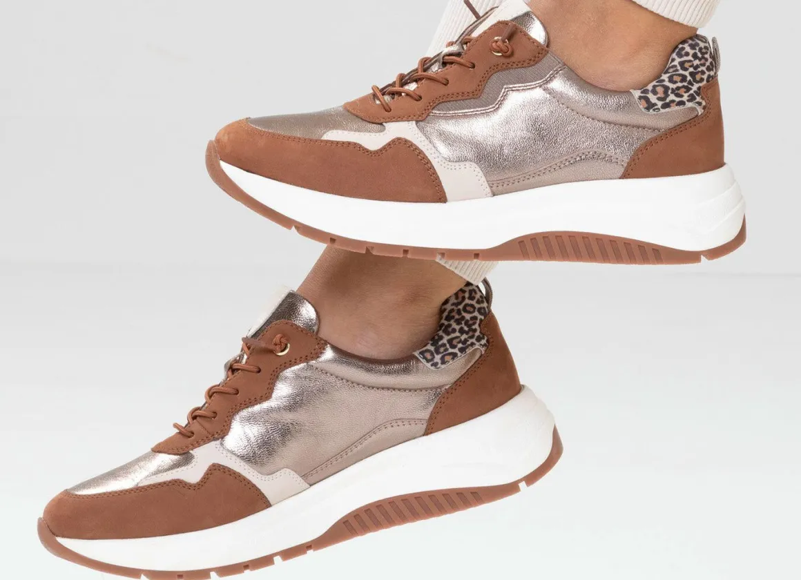 Caprice, trendige Damen-Sneaker, Weite G, mit herausnehmbarem Fußbett