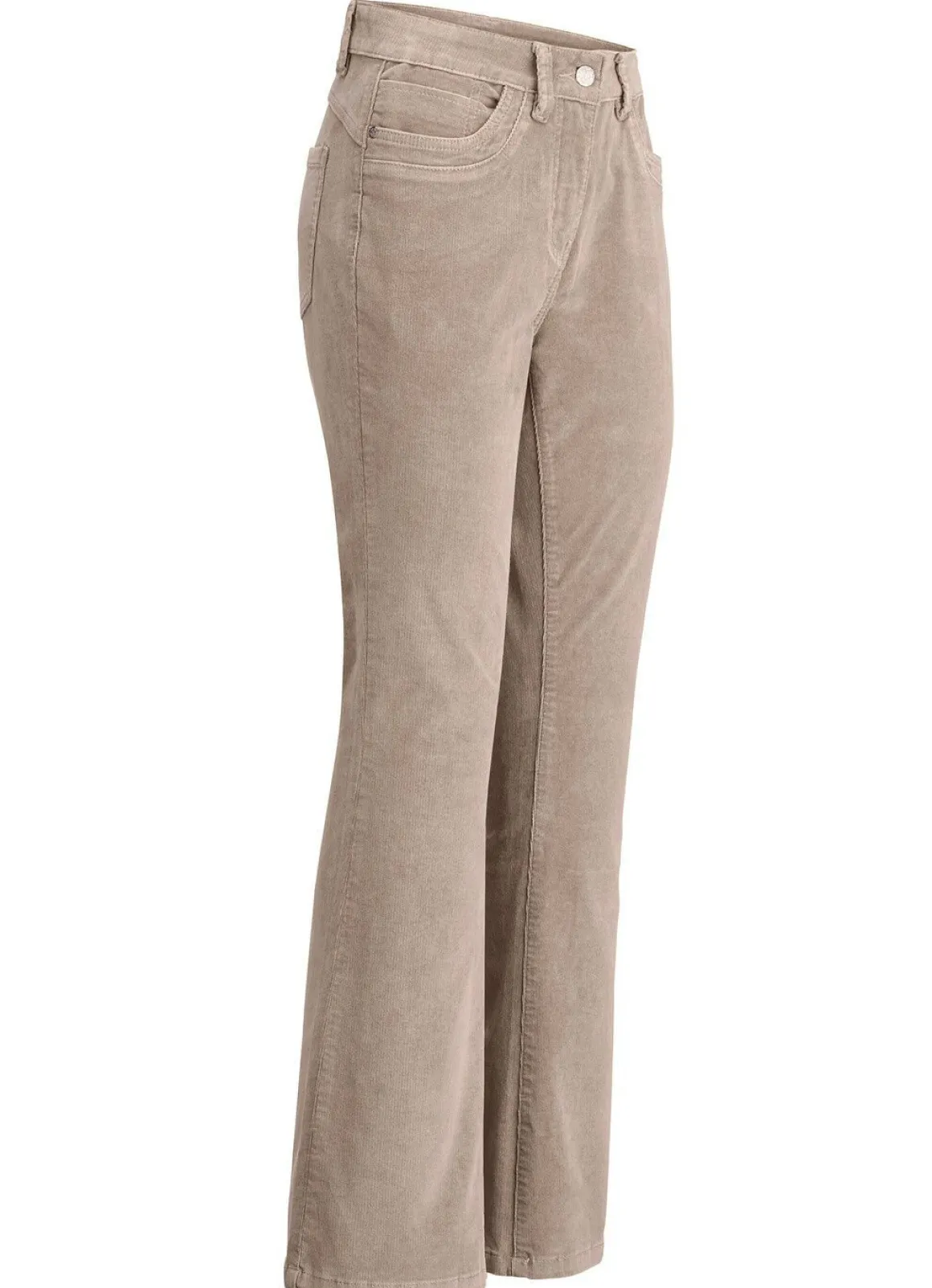 Cordhose in trendiger Bootcut-Form