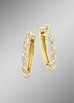 Creolen mit Diamanten