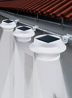 Dachrinnen-Leuchte, 3er-Set