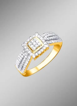 Damenring mit Diamanten