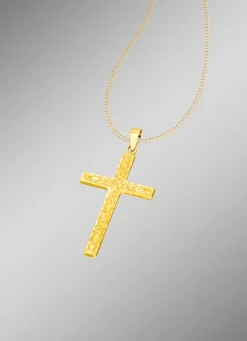 Diamantierter Kreuz-Anhänger