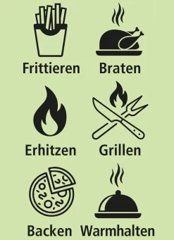 Digitale Heißluft-Fritteuse