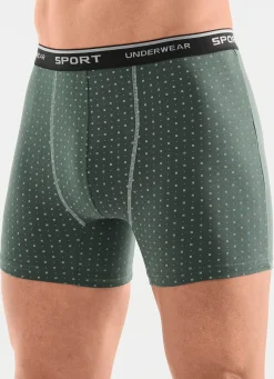 Dreierpack Pants mit Alloverdessin