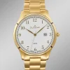 Dugena-Quartz-Herrenuhr mit Edelstahlbandgehäuse