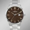 Dugena-Quartz-Herrenuhr mit Edelstahlbandgehäuse