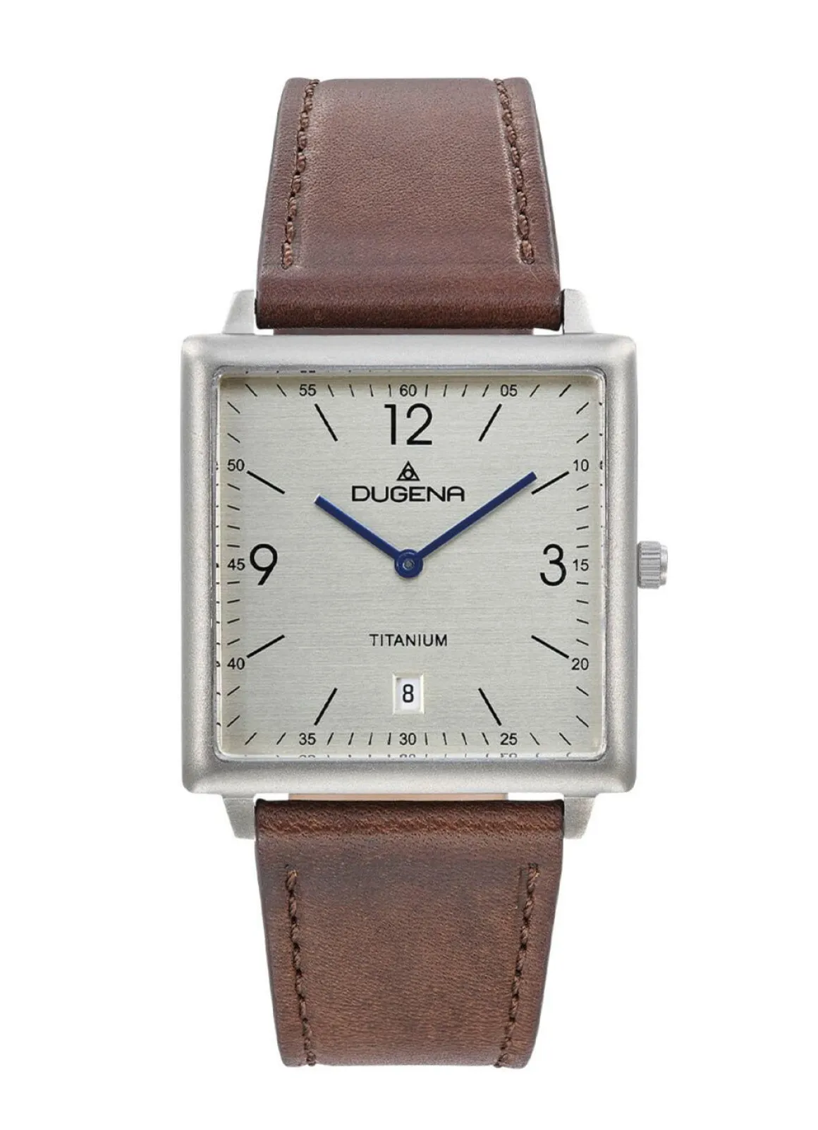 Dugena-Quartz-Herrenuhr mit robustem Titangehäuse