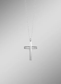 Durchbrochener Kreuz-Anhänger aus Edelstahl