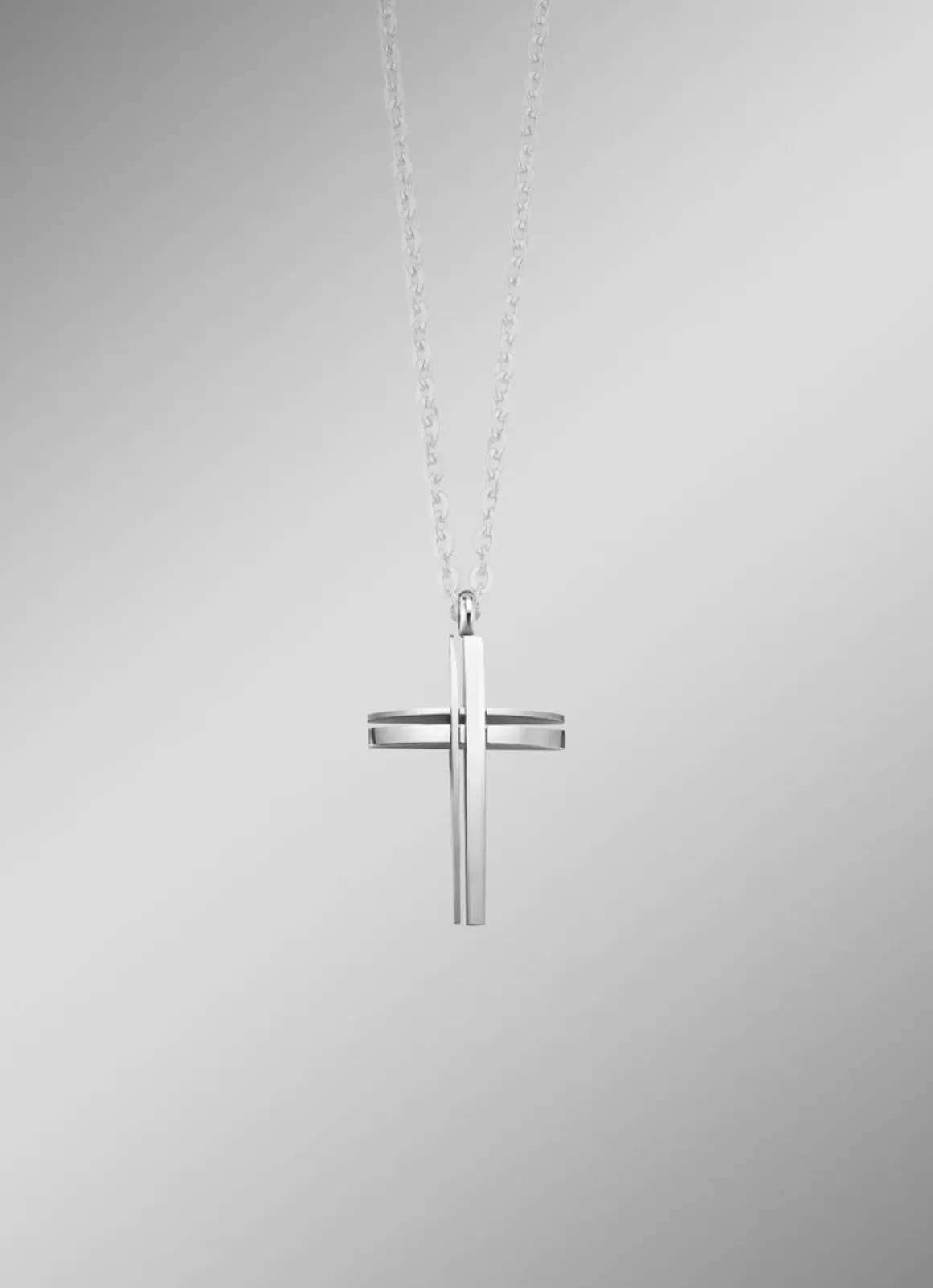 Durchbrochener Kreuz-Anhänger aus Edelstahl