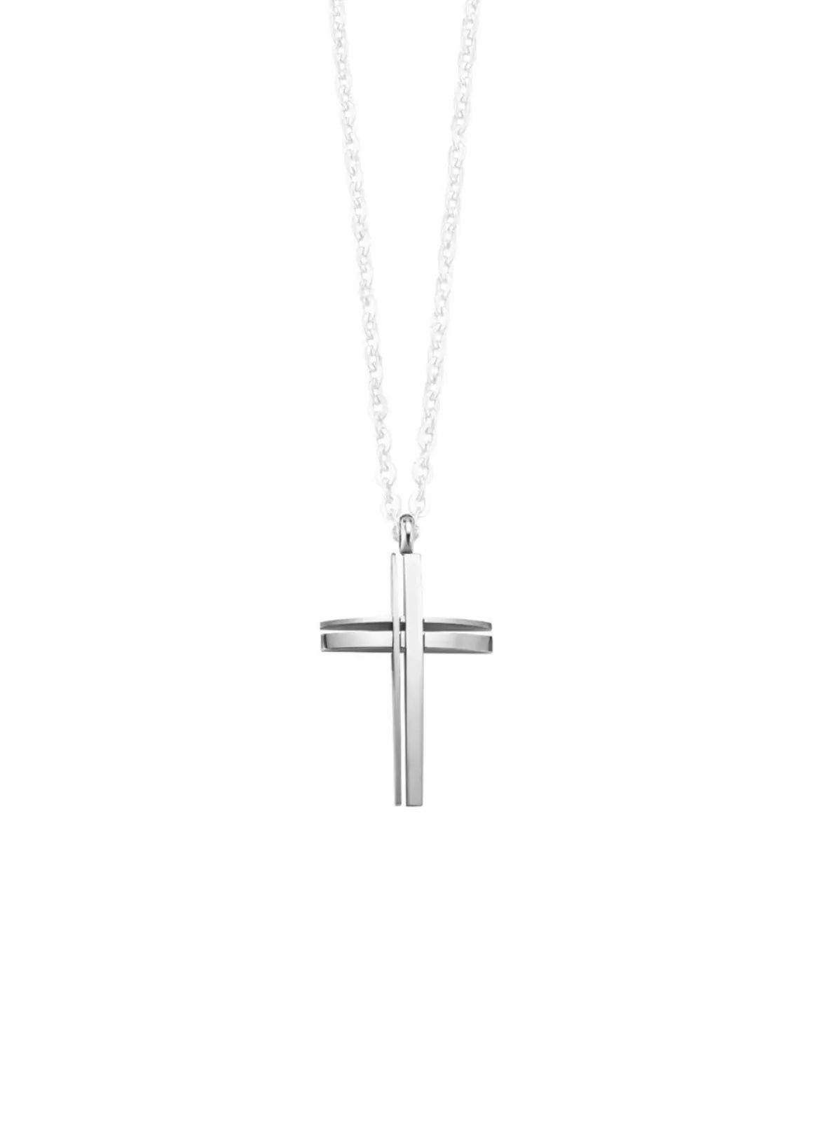 Durchbrochener Kreuz-Anhänger aus Edelstahl