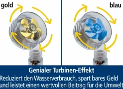 Duschkopf Aquadon EcoTornado mit genialem Turbinen-Effekt