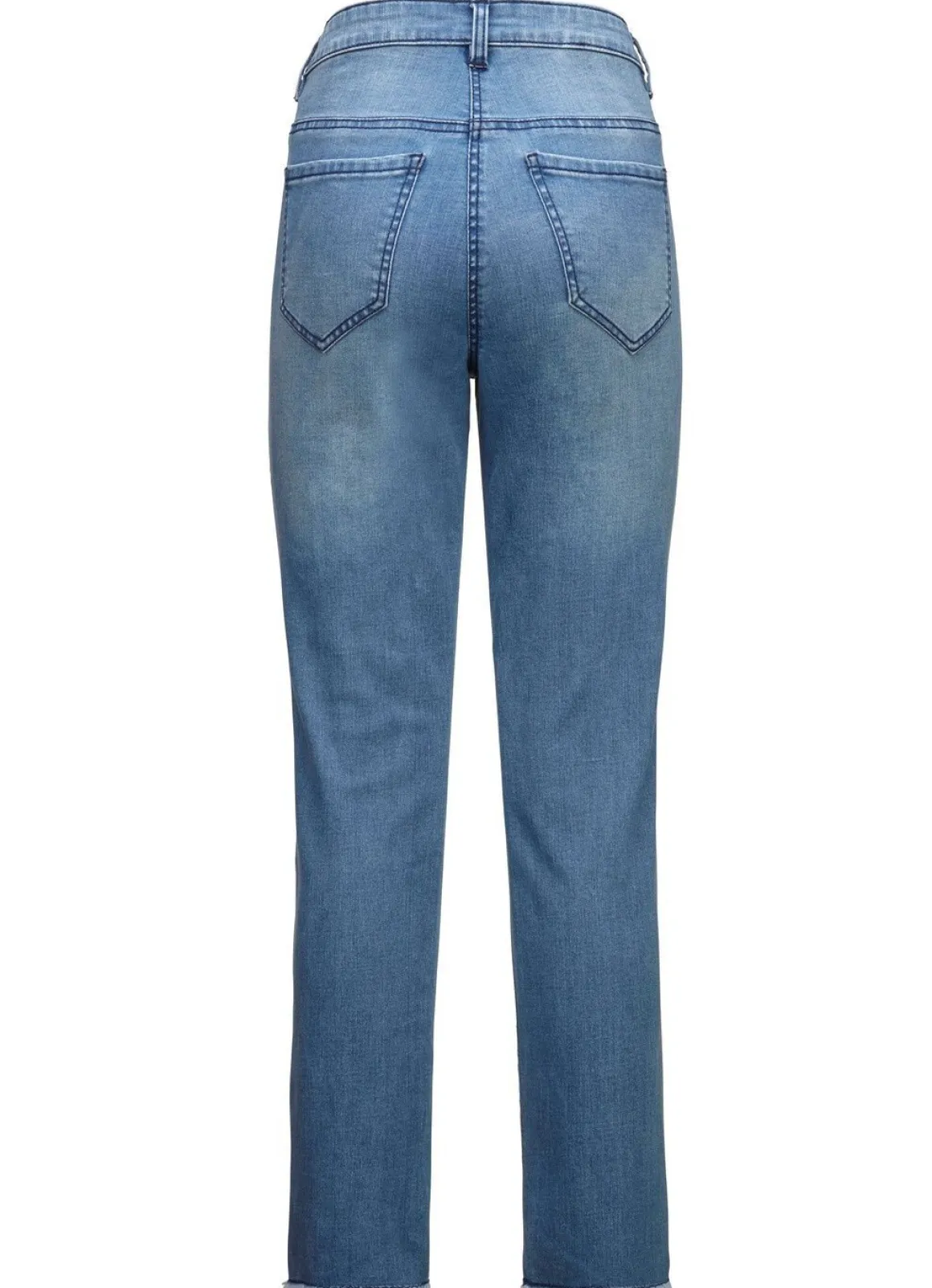 Edel-Jeans mit tollen Glitzersteinchen und Fransensaum