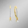 Edle Ohrringe mit 2 Brillanten und 18 Diamanten