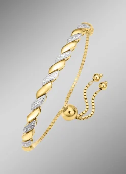 Edles und hochwertiges Armband in Bicolor mit Brillant