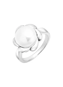 Ein blühender Blickfang – Damenring aus Silber mit Blumendesign