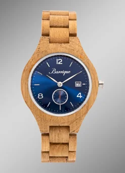 Einzigartige Herrenuhr aus Eichenholz