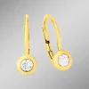 Elegante Ohrringe in Gelbgold mit Brillant