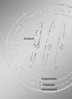 Elegantes 6-teiliges Schmuck-Set aus Silber