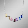 Eleganz in Silber: Halskette mit synth. Zirkonia