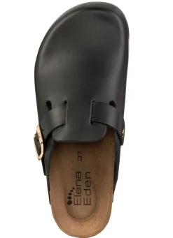 ELENA EDEN, klassische Damen-Clogs, Weite H, mit Klettspange