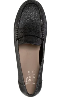 ELENA EDEN Mokassin-Slipper aus weichem, genarbtem Hirsch-Nappaleder